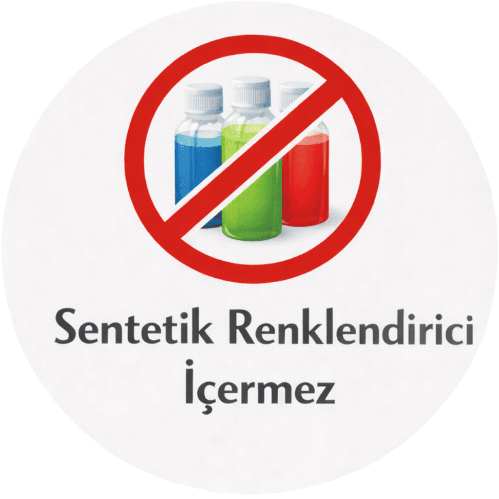 Sentetik Renklendirici İçermez