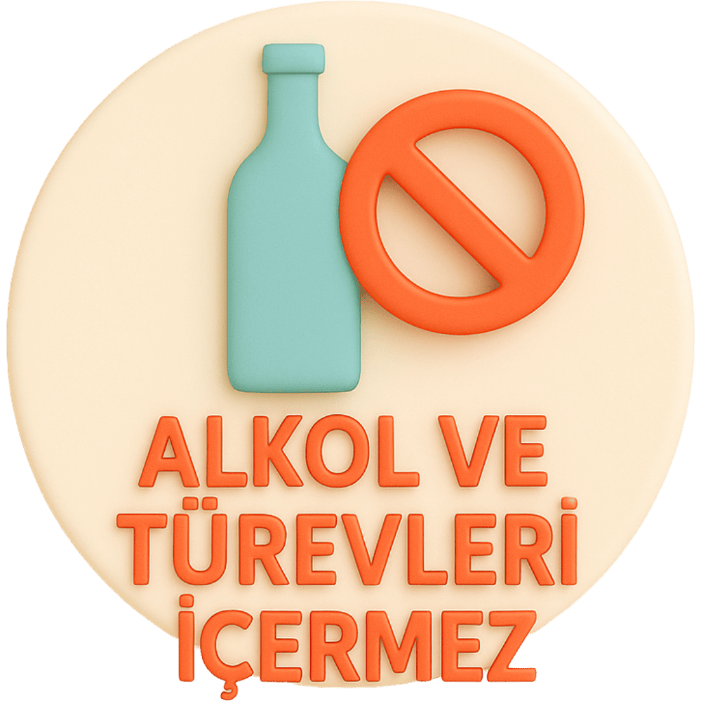 Alkol ve Türevleri İçermez