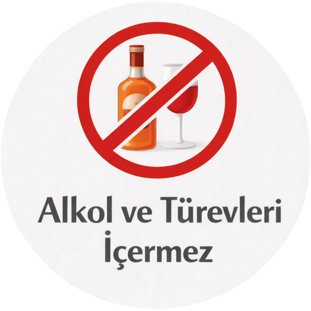 Alkol ve Türevleri İçermez