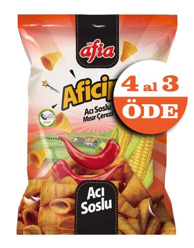 Aficips Acılı Mısır Cips 50 Gr 4 Al 3 Öde - 2