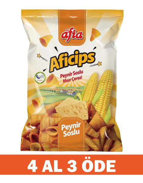 Aficips Peynirli Mısır Cips 50 Gr 4 Al 3 Öde - 1