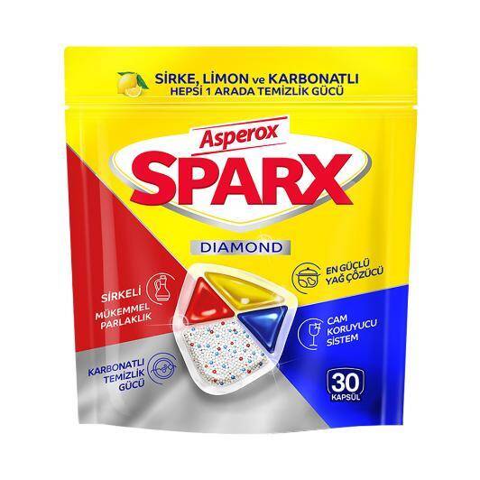 Asperox Sparx Diamond Bulaşık Makinesi Kapsülü 30lu - 1