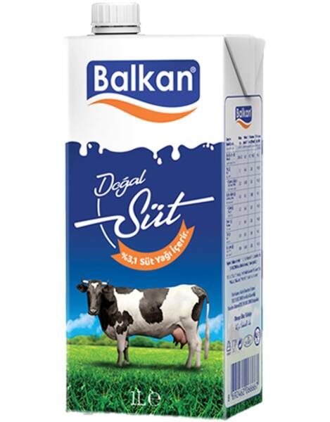 Balkan Tam Yağlı Süt 1 Lt - 1