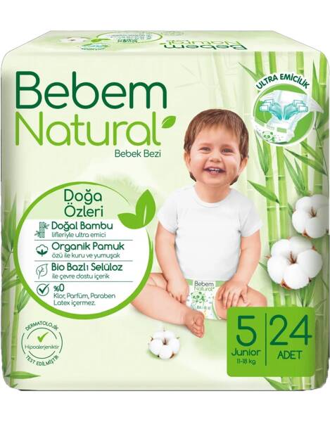 Bebem Natural Junior Jumbo 24X6lı - 1