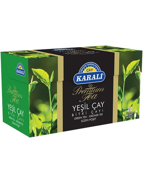 Karali Premium Bardak Poşet Yeşil Çay 20X2 Gr - 1