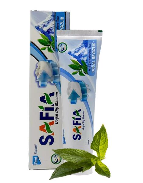 Safia Diş Macunu Yeşil Çay ve Himalaya Tuzu 60 ml - 1