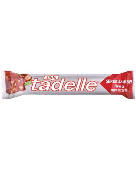 Tadelle Şekersiz Fındık Dolgulu Sütlü Çikolata 20 Gr - 1