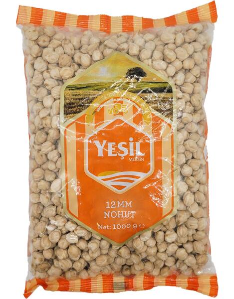 Yeşil Mersin Nohut 12mm 1 Kg - 1