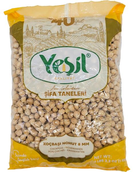 Yeşil Mersin Nohut 8mm 1 Kg - 1